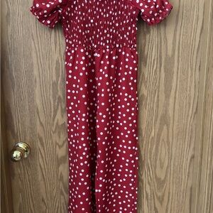Red Polka Dot Kids One Piece